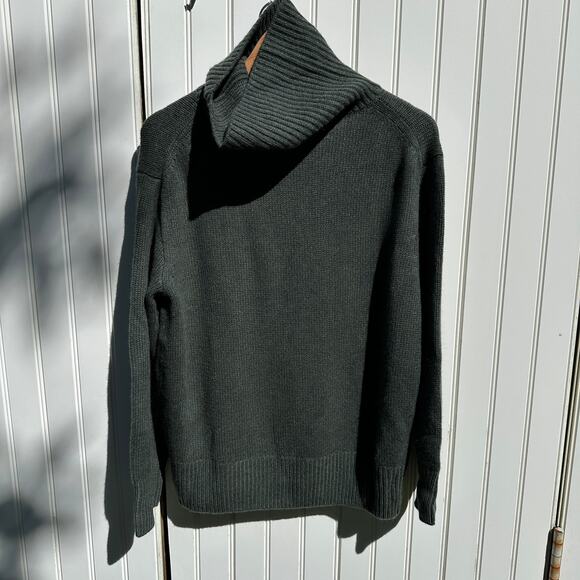 Lisa Yang Holly Sweater Turtleneck 100% Cashmere Olive Green Sz 0 / XS NWT $895 - Picture 6 of 16
